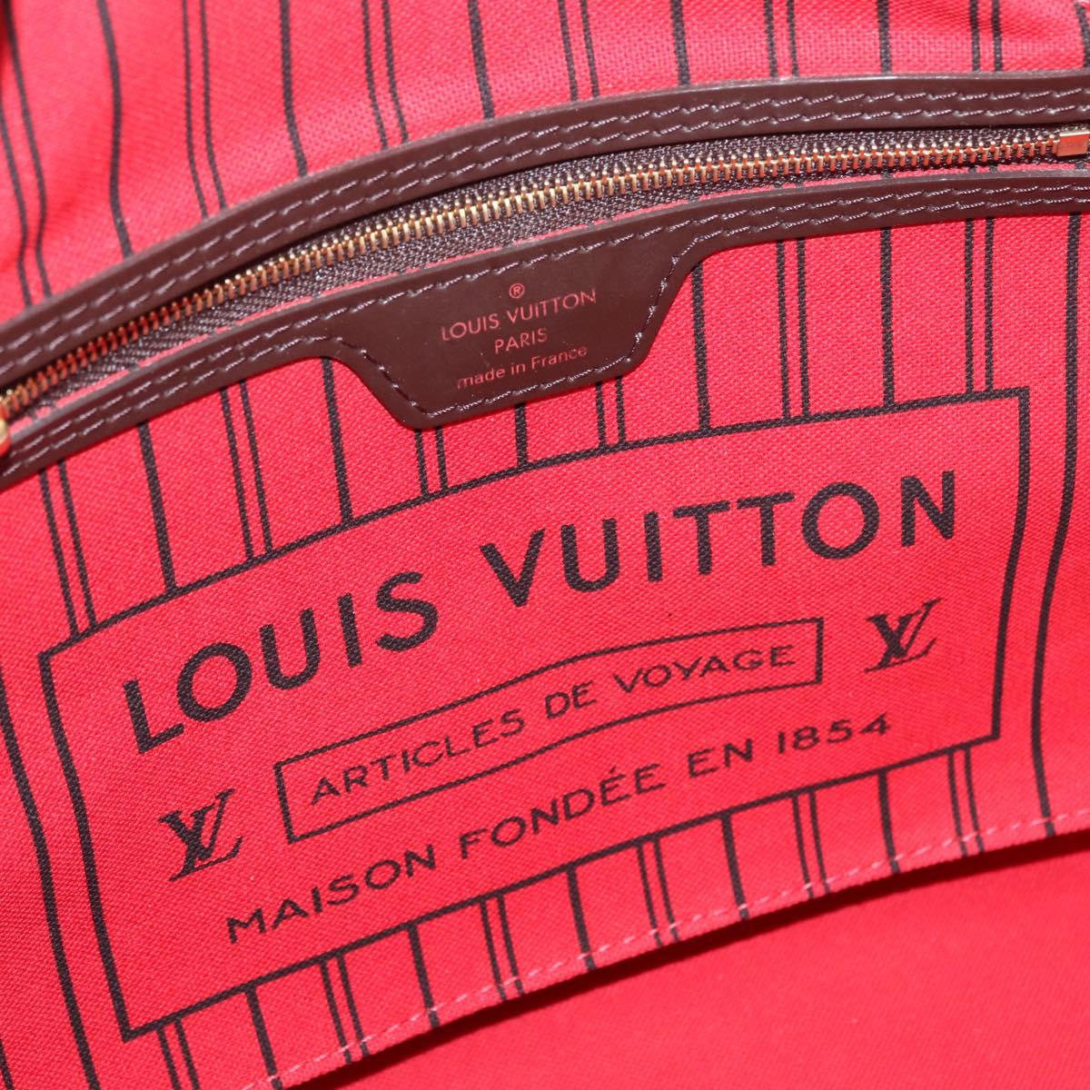 LOUIS VUITTON Damier Ebene Neverfull PM Tote Bag N51109 LV Auth 211385SAV