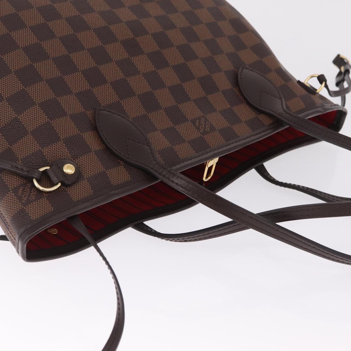 LOUIS VUITTON Damier Ebene Neverfull PM Tote Bag N51109 LV Auth 211385SAV
