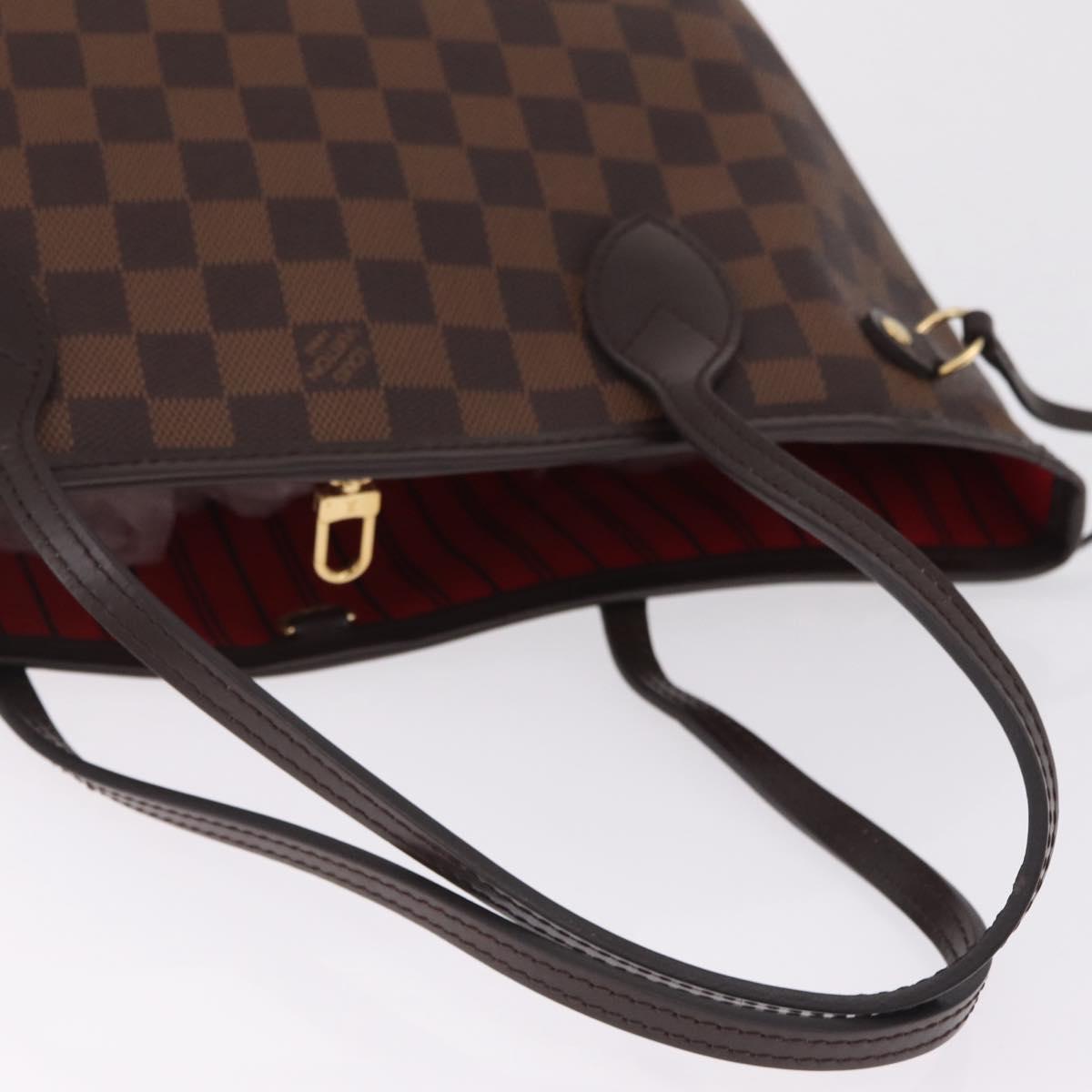 LOUIS VUITTON Damier Ebene Neverfull PM Tote Bag N51109 LV Auth 211385SAV