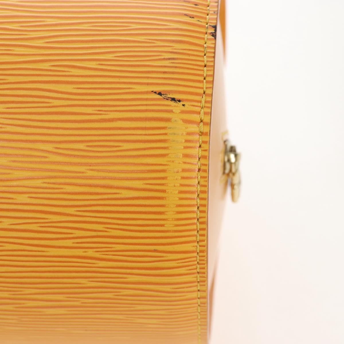 LOUIS VUITTON Epi Soufflot Hand Bag Yellow M52229 LV Auth 211462V