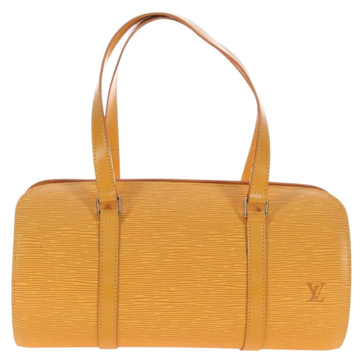 LOUIS VUITTON Epi Soufflot Hand Bag Yellow M52229 LV Auth 211462V
