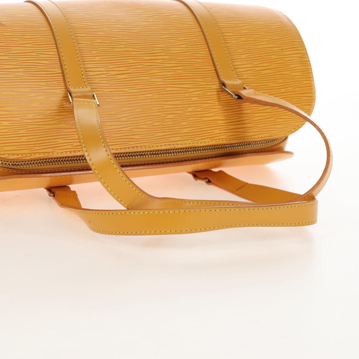 LOUIS VUITTON Epi Soufflot Hand Bag Yellow M52229 LV Auth 211462V
