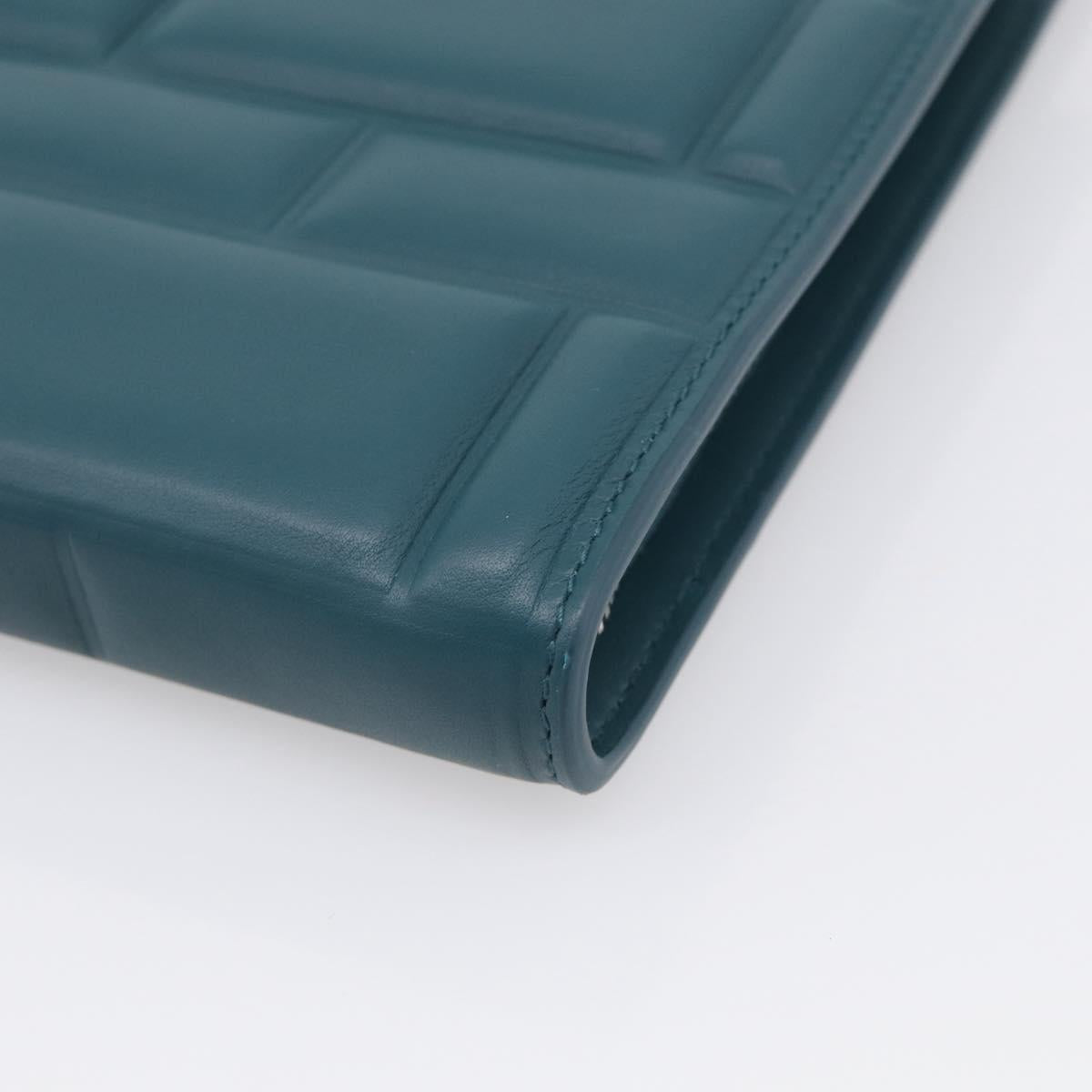 Bottega Veneta Clutch Bag Leather Green Auth 211469V