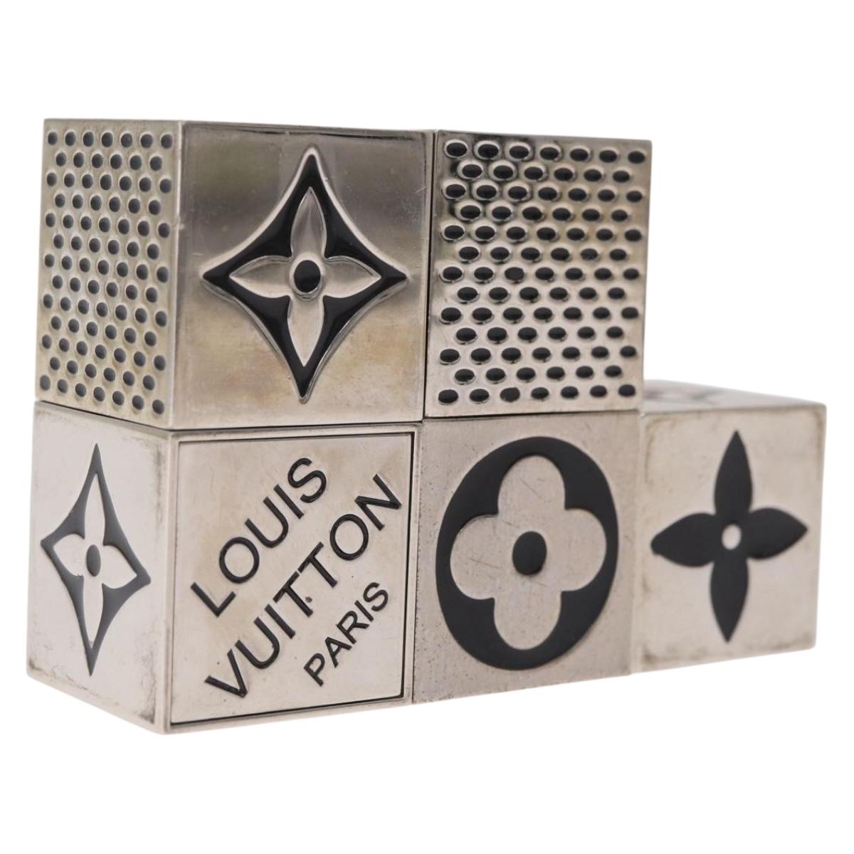 LOUIS VUITTON LV Cube Game metal Silver M99454 LV Auth 211471V