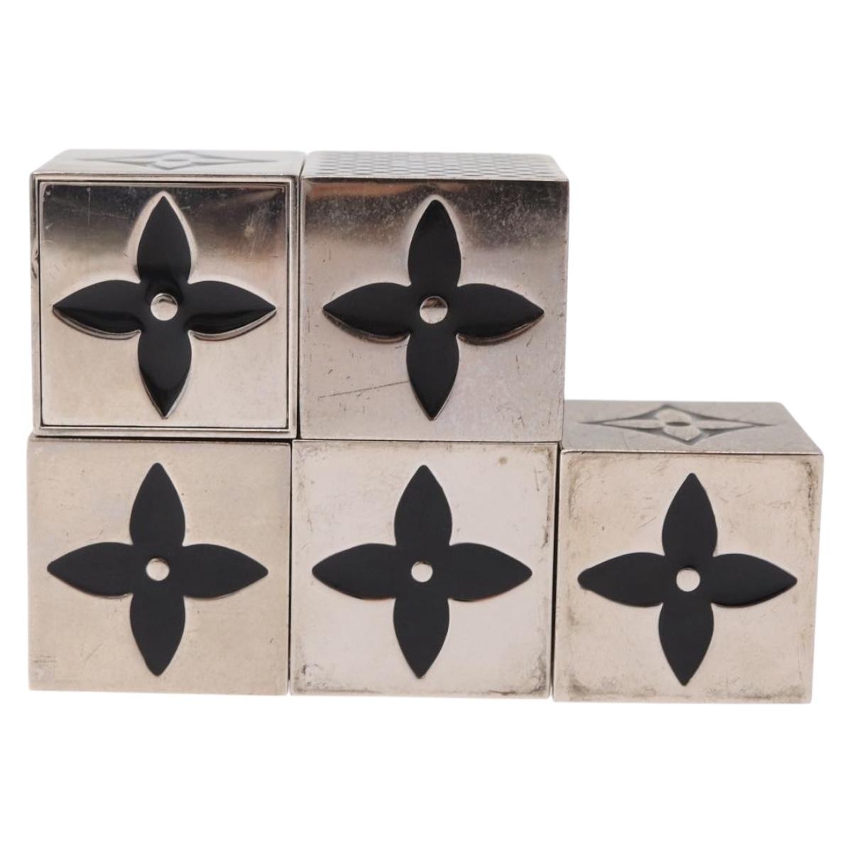 LOUIS VUITTON LV Cube Game metal Silver M99454 LV Auth 211471V