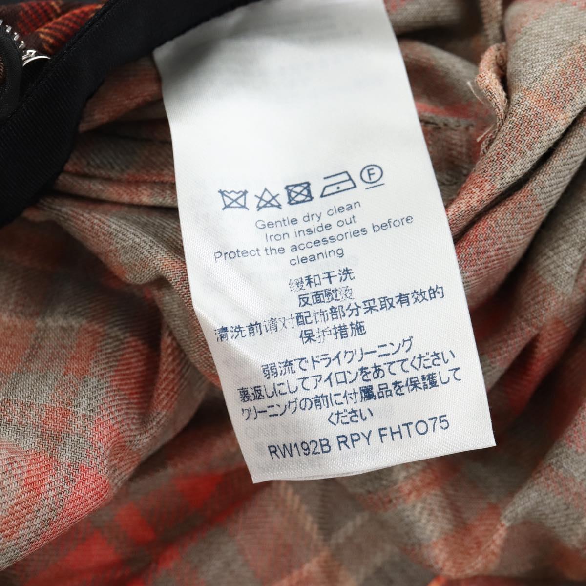 LOUIS VUITTON Monogram Blouse Silk 34 Red LV Auth 211478M