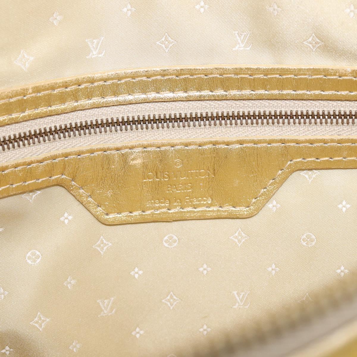 LOUIS VUITTON Suhari Lockit Hand Bag Leather Gold M95433 LV Auth 211489A