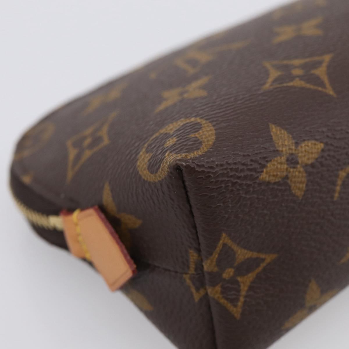 LOUIS VUITTON Monogram Pochette Cosmetic PM Cosmetic Pouch M47515 Auth 211497V