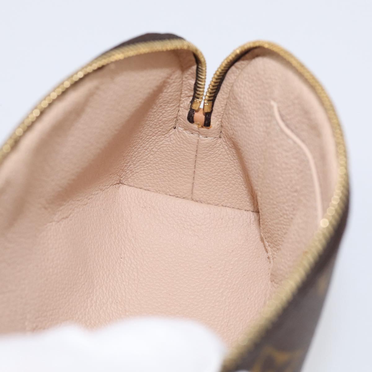 LOUIS VUITTON Monogram Pochette Cosmetic PM Cosmetic Pouch M47515 Auth 211497V
