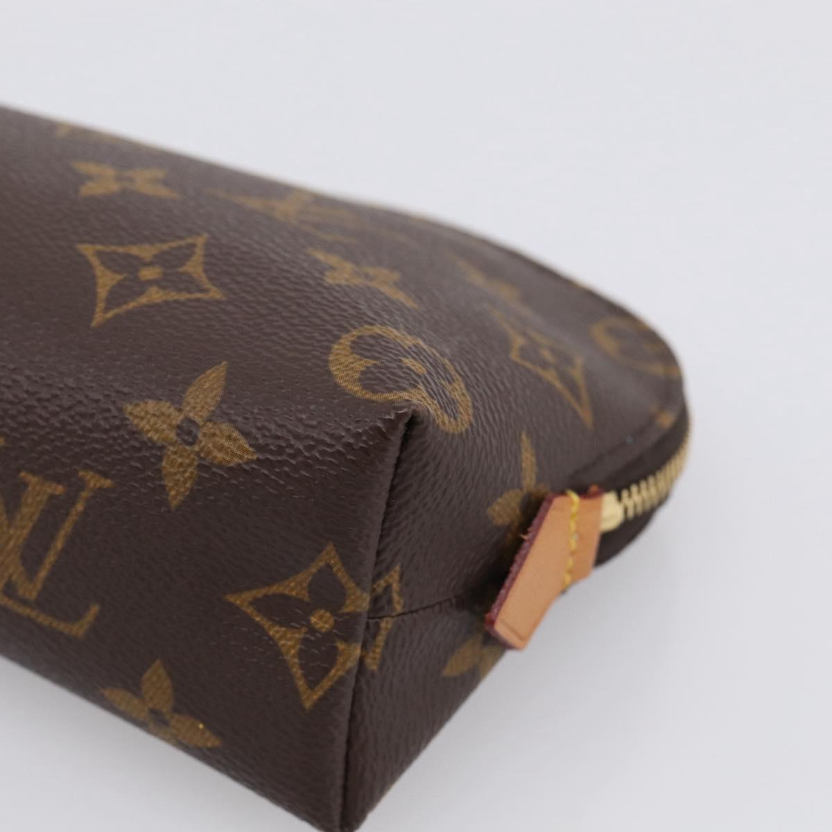 LOUIS VUITTON Monogram Pochette Cosmetic PM Cosmetic Pouch M47515 Auth 211497V