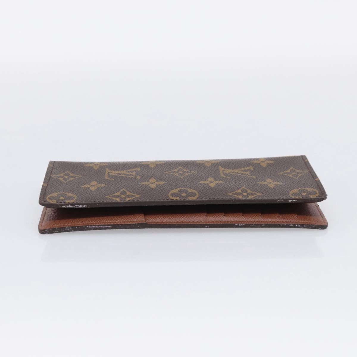 LOUIS VUITTON Monogram Portefeuille Brazza Long Wallet M66540 LV Auth 211505A