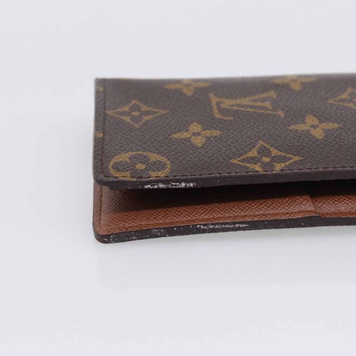 LOUIS VUITTON Monogram Portefeuille Brazza Long Wallet M66540 LV Auth 211505A