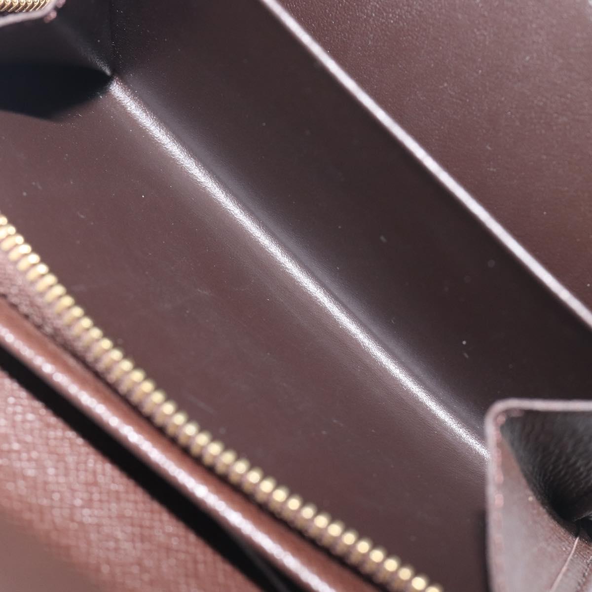 LOUIS VUITTON Damier Ebene Portefeuille Tresor Wallet N61736 LV Auth 211506V
