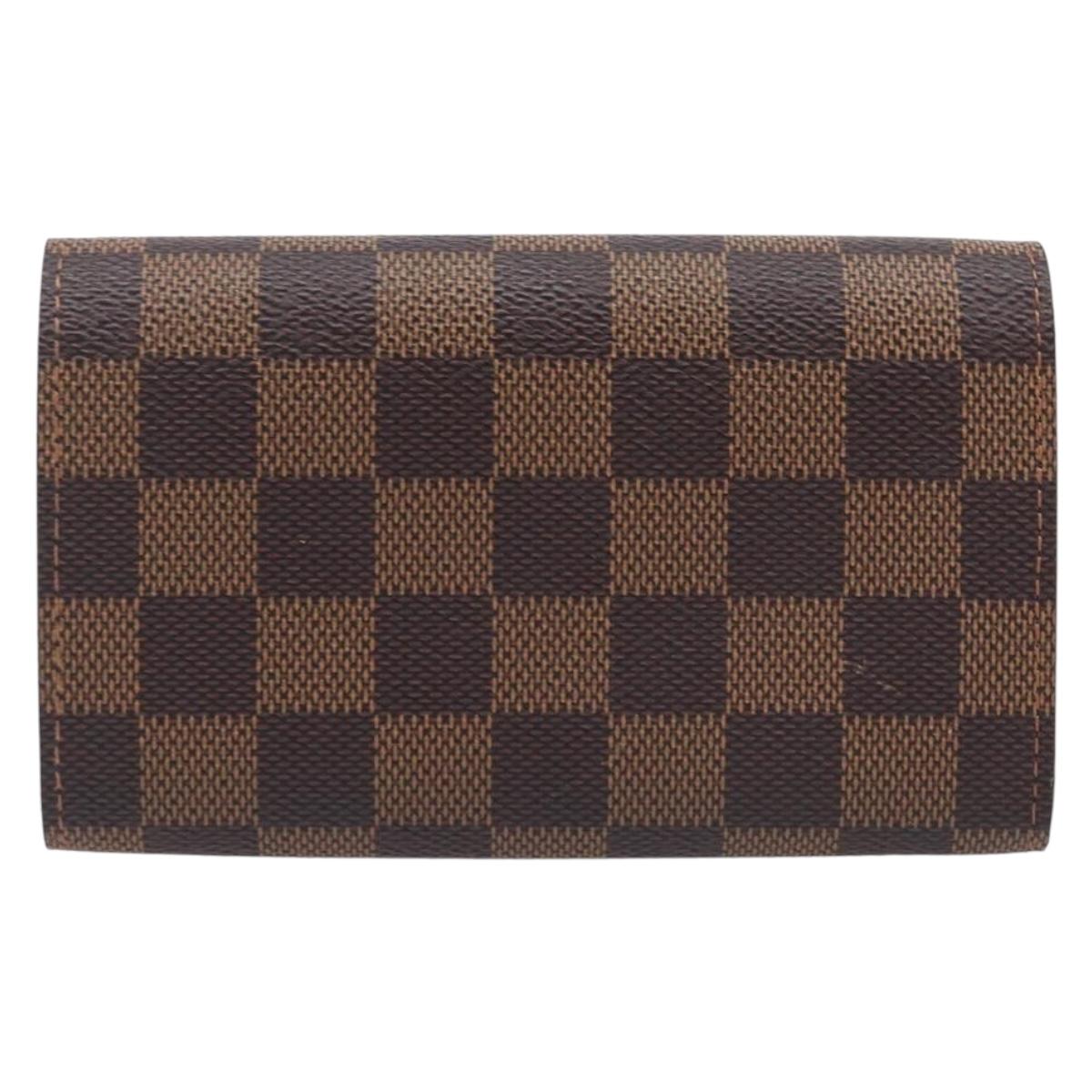 LOUIS VUITTON Damier Ebene Portefeuille Tresor Wallet N61736 LV Auth 211506V