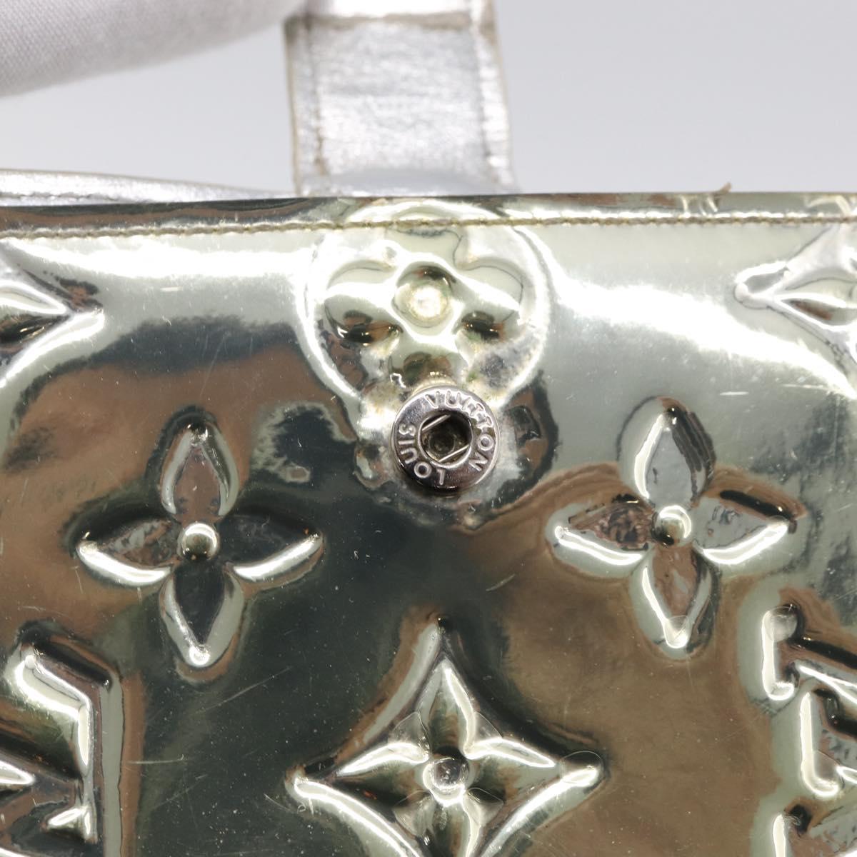 LOUIS VUITTON Monogram Miroir Agenda PM Day Cover Argent R20963 LV Auth 211509A