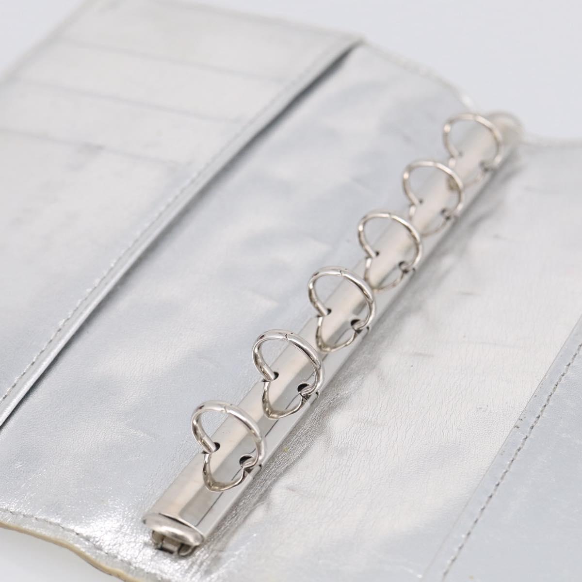 LOUIS VUITTON Monogram Miroir Agenda PM Day Cover Argent R20963 LV Auth 211509A