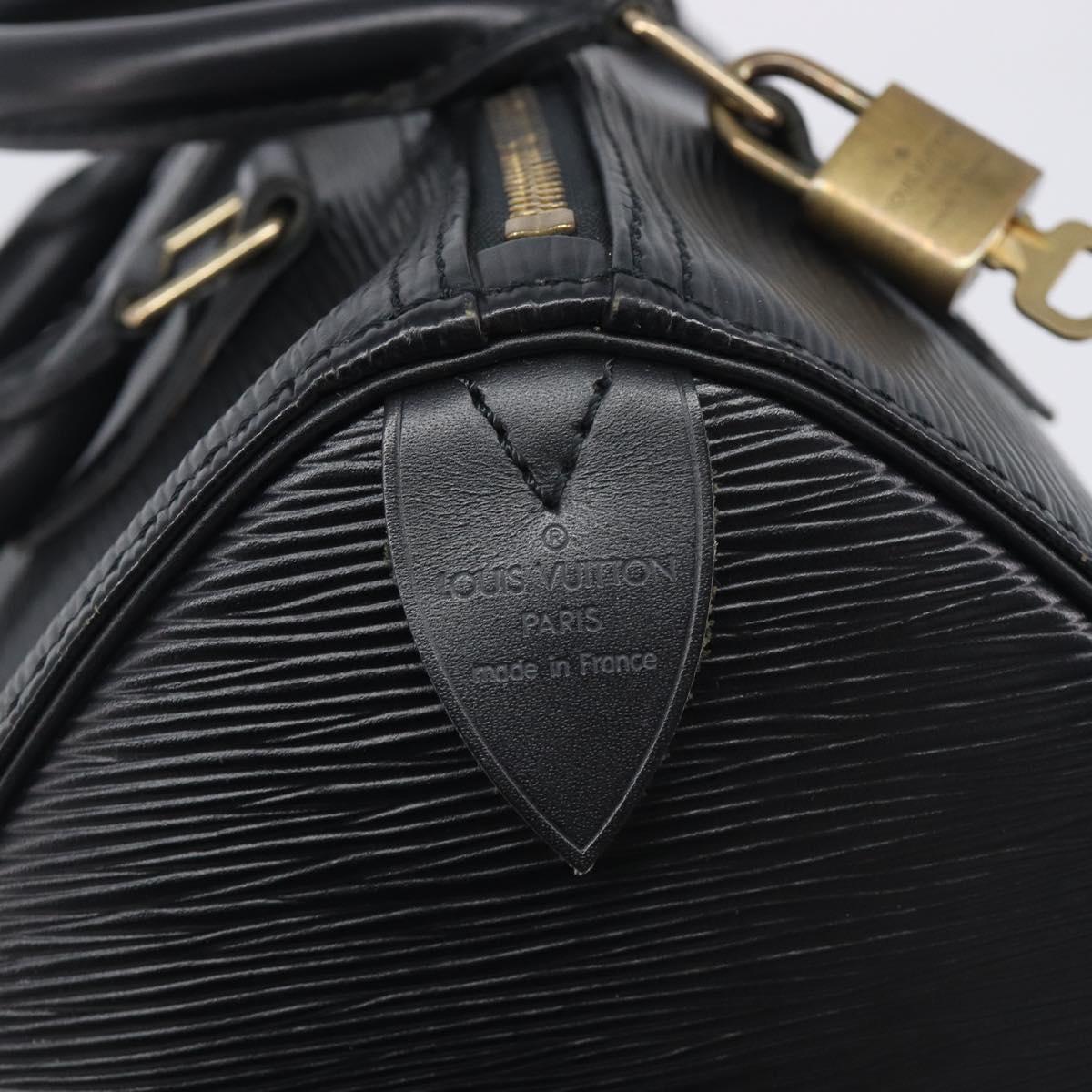 LOUIS VUITTON Epi Speedy 25 Hand Bag Black M59042 LV Auth 211537V