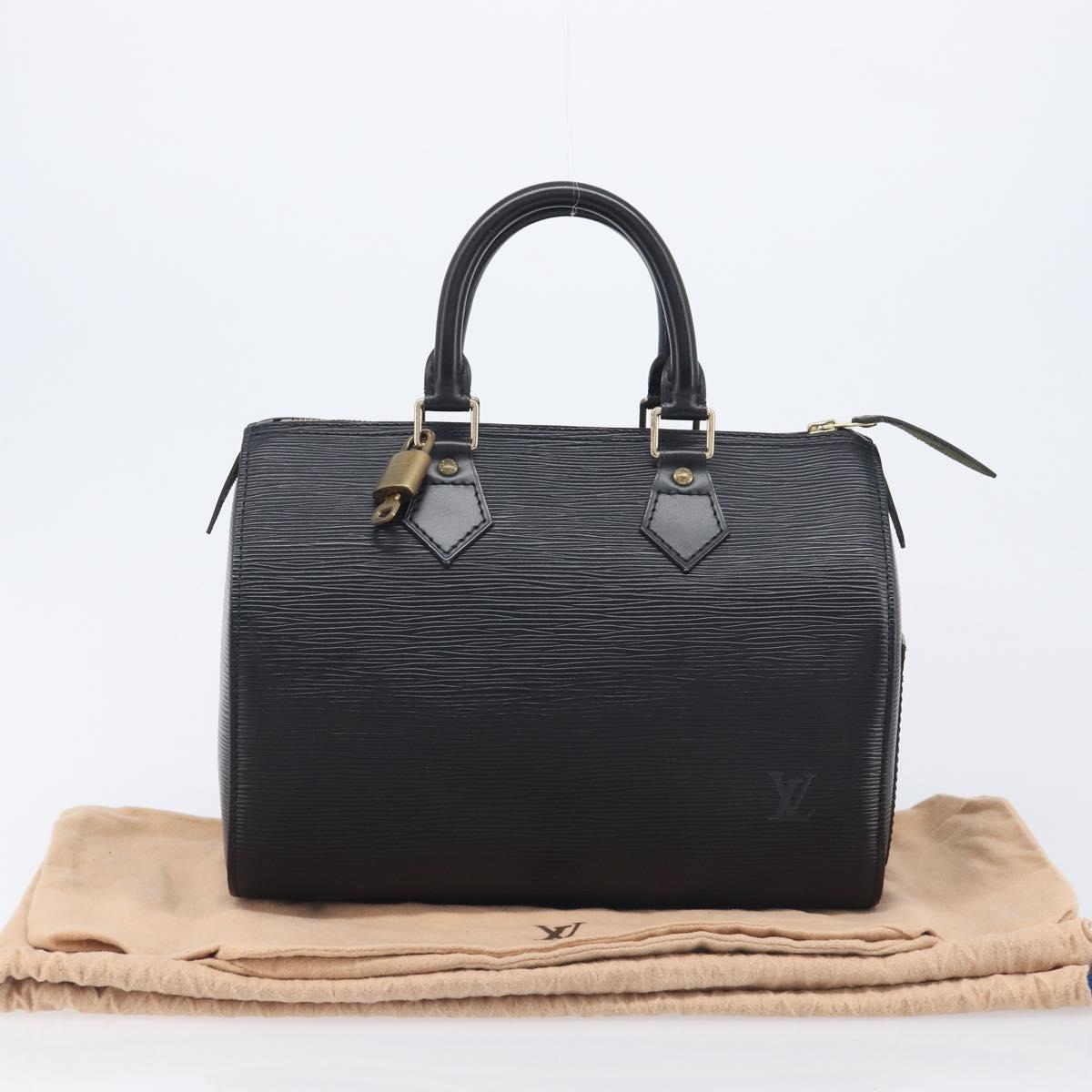 LOUIS VUITTON Epi Speedy 25 Hand Bag Black M59042 LV Auth 211537V