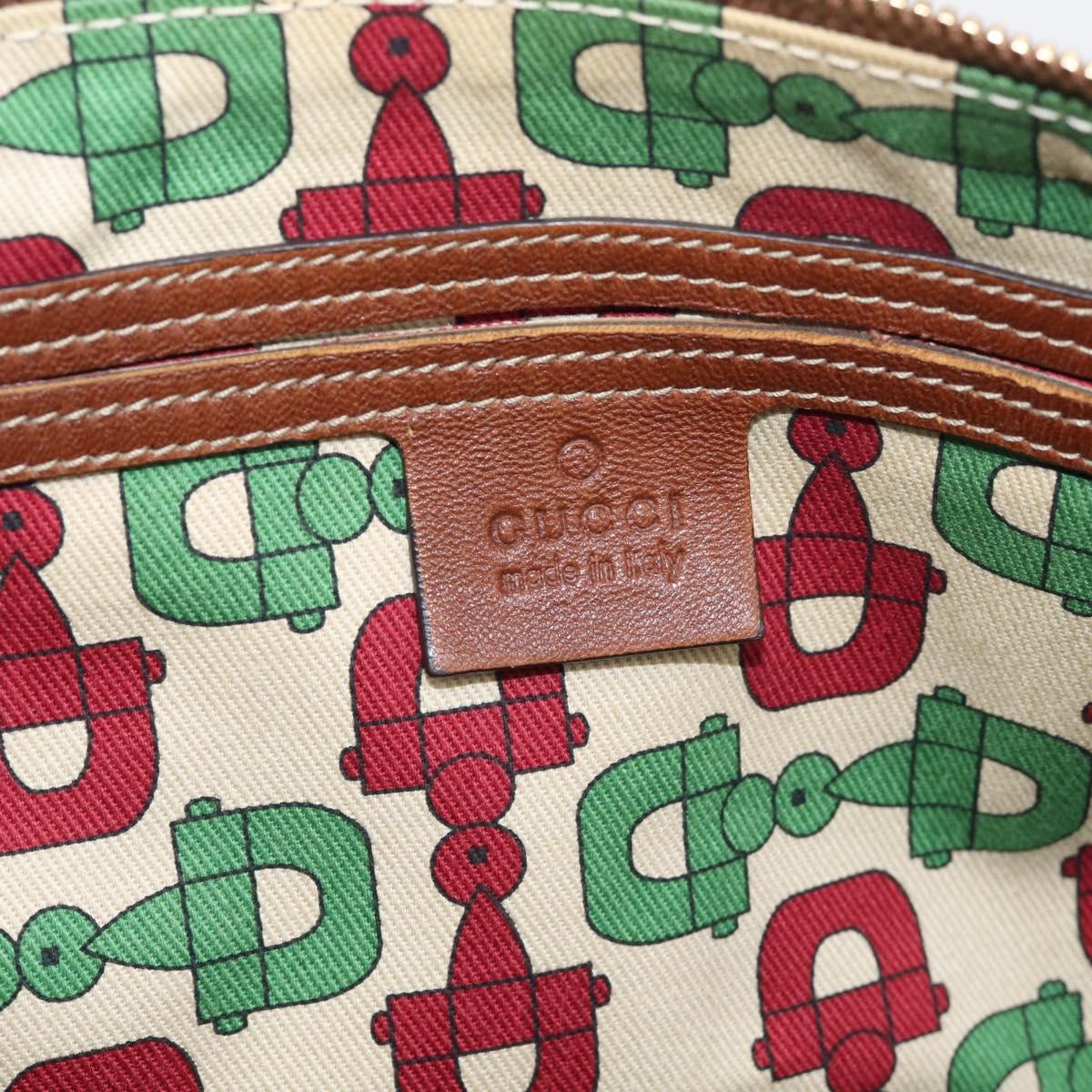 GUCCI GuccissimaGG Boston Bag Leather Brown Gold Tone 193602 Auth 211539V