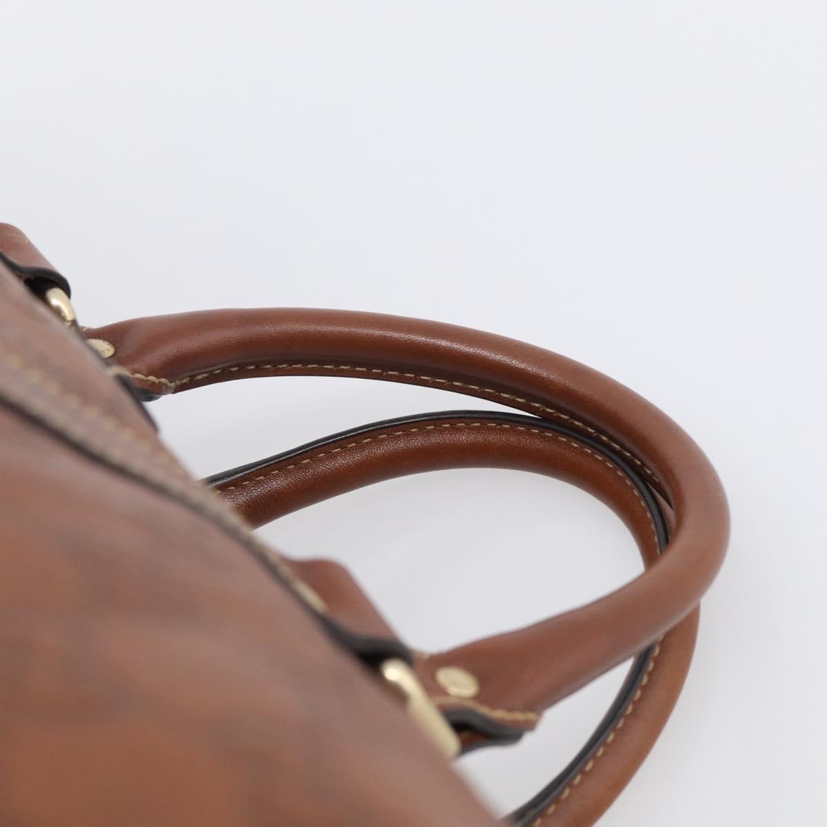 GUCCI GuccissimaGG Boston Bag Leather Brown Gold Tone 193602 Auth 211539V