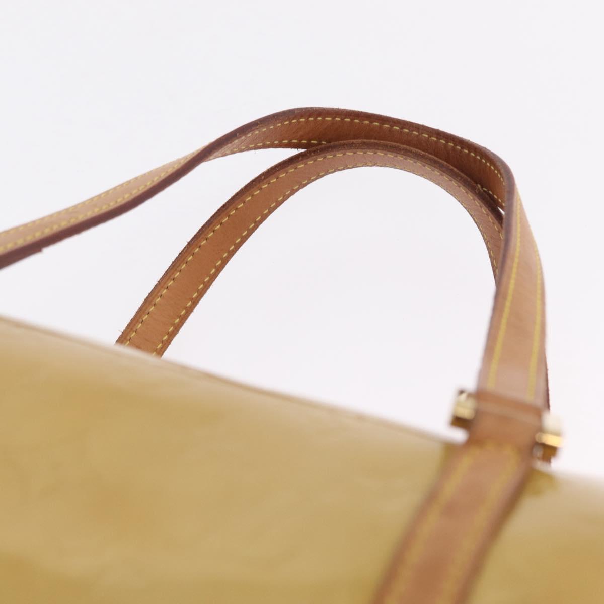LOUIS VUITTON Monogram Vernis Bedford Hand Bag Beige M91006 LV Auth 211561A