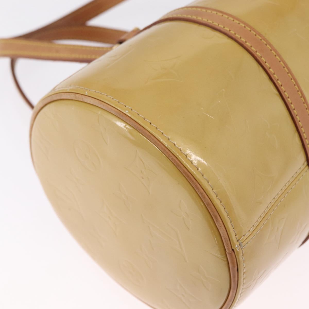 LOUIS VUITTON Monogram Vernis Bedford Hand Bag Beige M91006 LV Auth 211561A