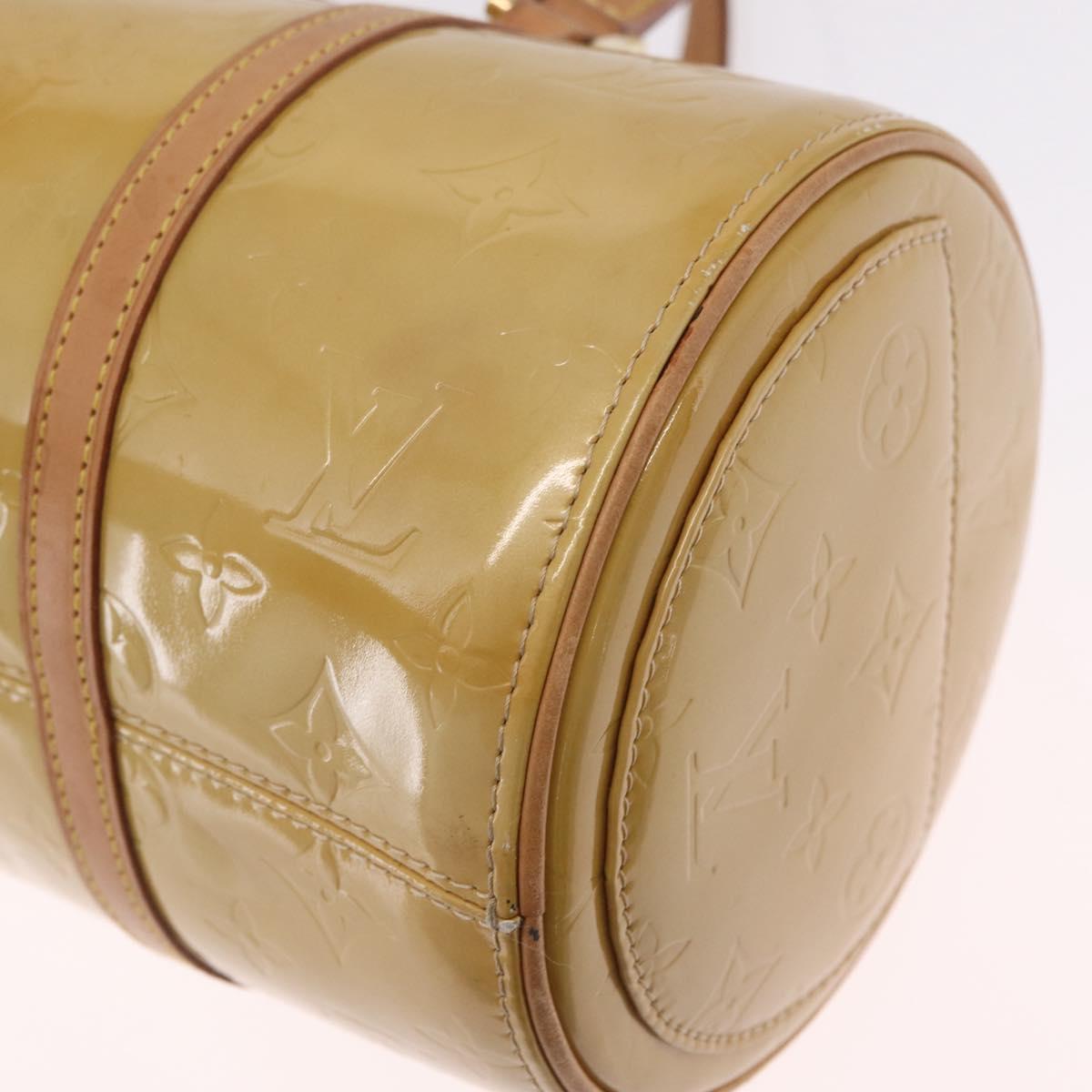 LOUIS VUITTON Monogram Vernis Bedford Hand Bag Beige M91006 LV Auth 211561A