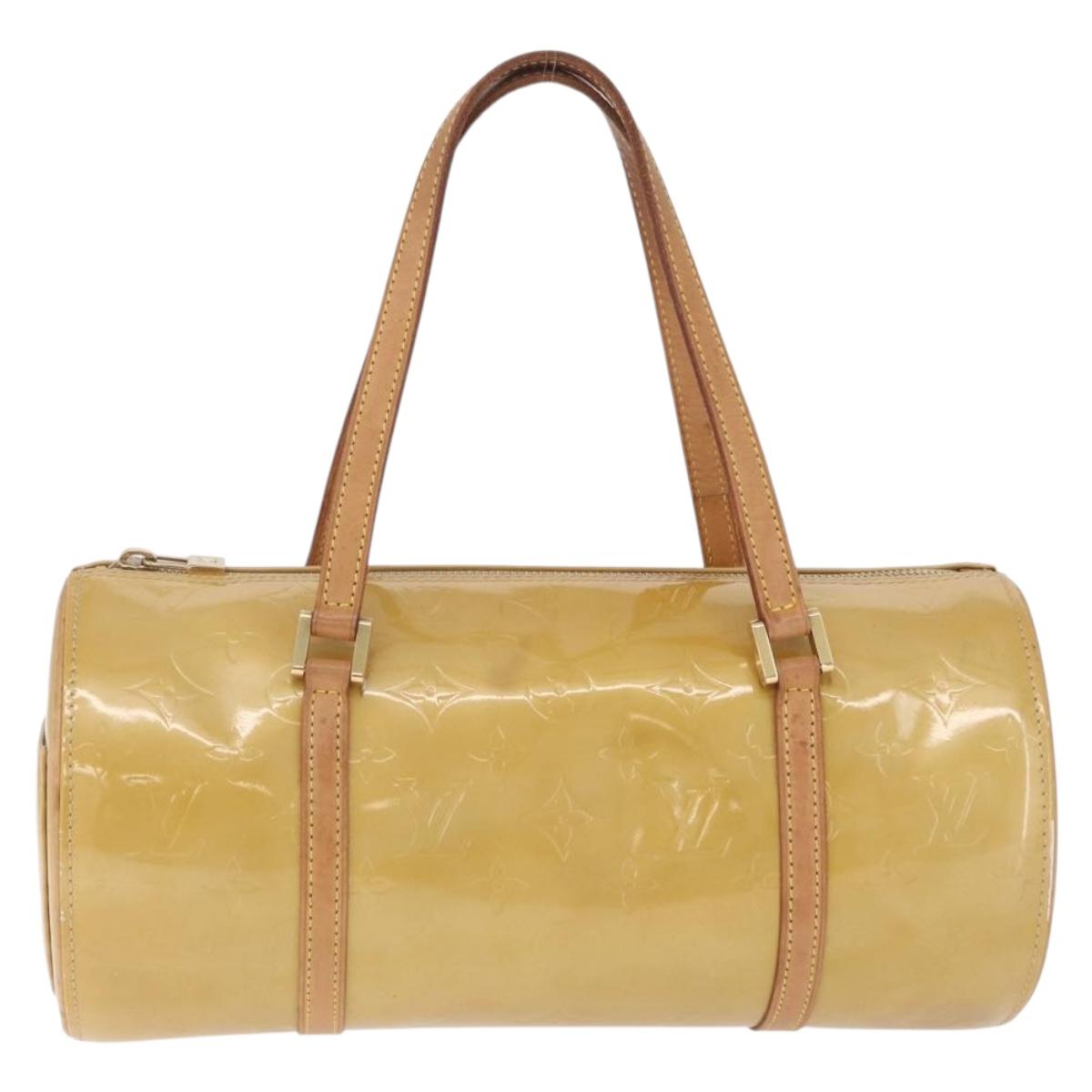 LOUIS VUITTON Monogram Vernis Bedford Hand Bag Beige M91006 LV Auth 211561A