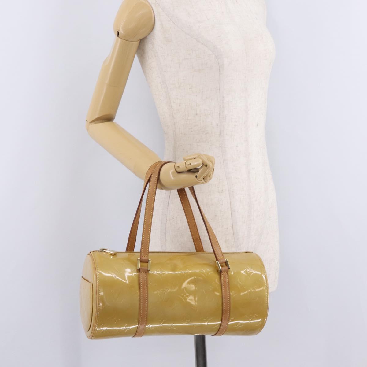 LOUIS VUITTON Monogram Vernis Bedford Hand Bag Beige M91006 LV Auth 211561A