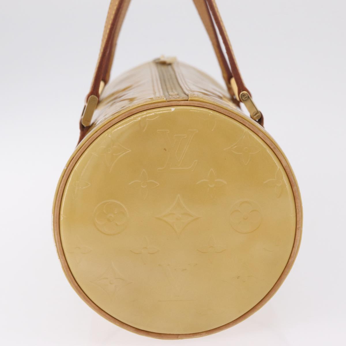 LOUIS VUITTON Monogram Vernis Bedford Hand Bag Beige M91006 LV Auth 211561A