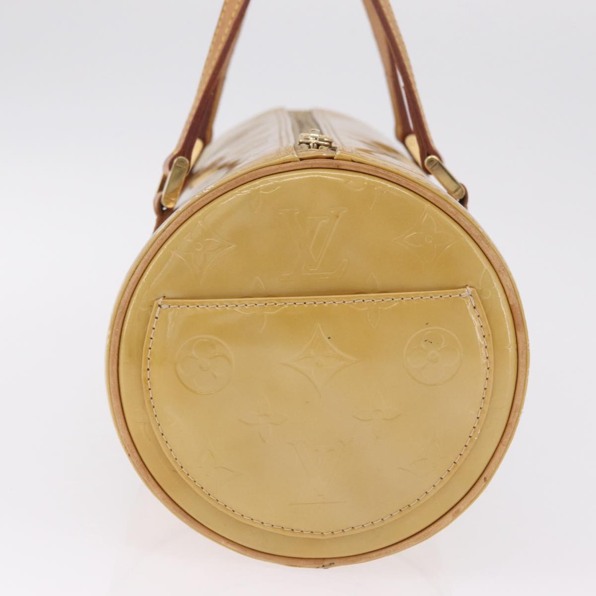 LOUIS VUITTON Monogram Vernis Bedford Hand Bag Beige M91006 LV Auth 211561A