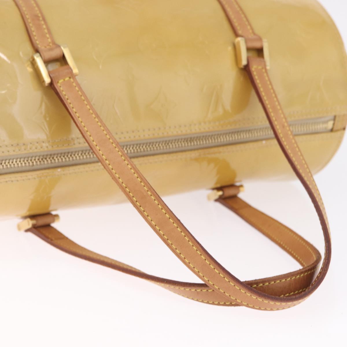 LOUIS VUITTON Monogram Vernis Bedford Hand Bag Beige M91006 LV Auth 211561A