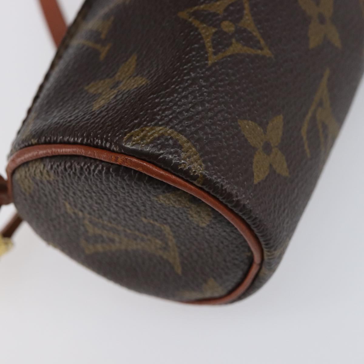 LOUIS VUITTON Monogram Papillon Pouch LV Auth 211574