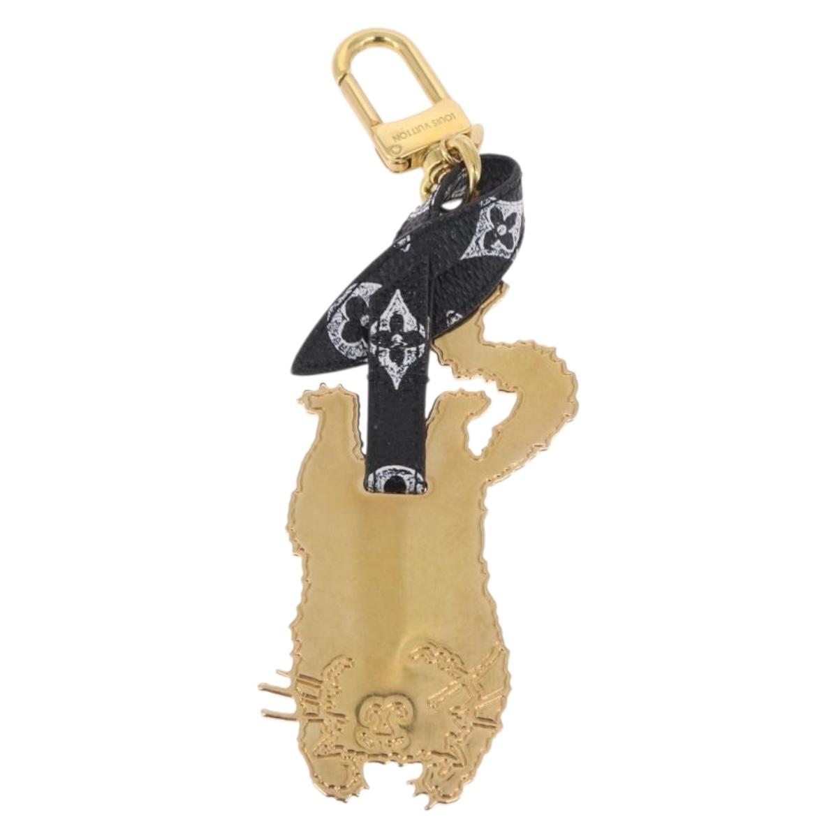 LOUIS VUITTON Catgram Flying Cat Bijoux Sac Key Holder Metal MP2284 Auth 211603V