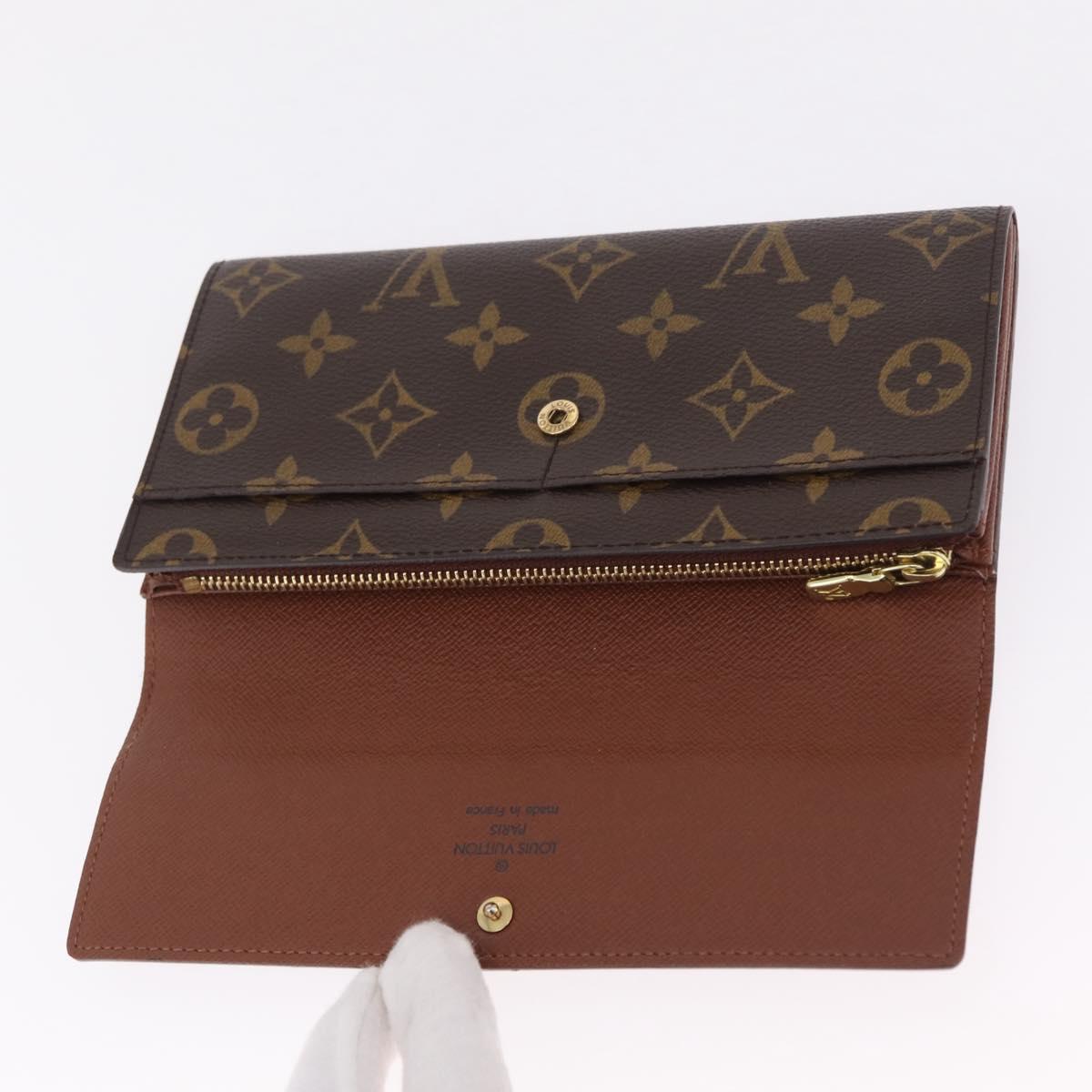 LOUIS VUITTON Monogram Portefeuille Sarah Long Wallet M61734 LV Auth 211629V
