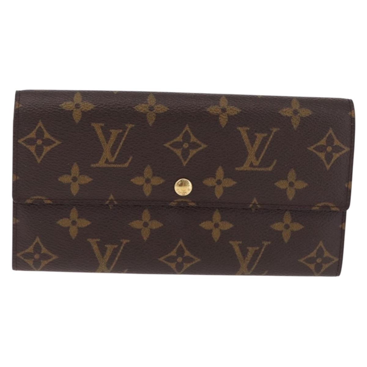 LOUIS VUITTON Monogram Portefeuille Sarah Long Wallet M61734 LV Auth 211629V
