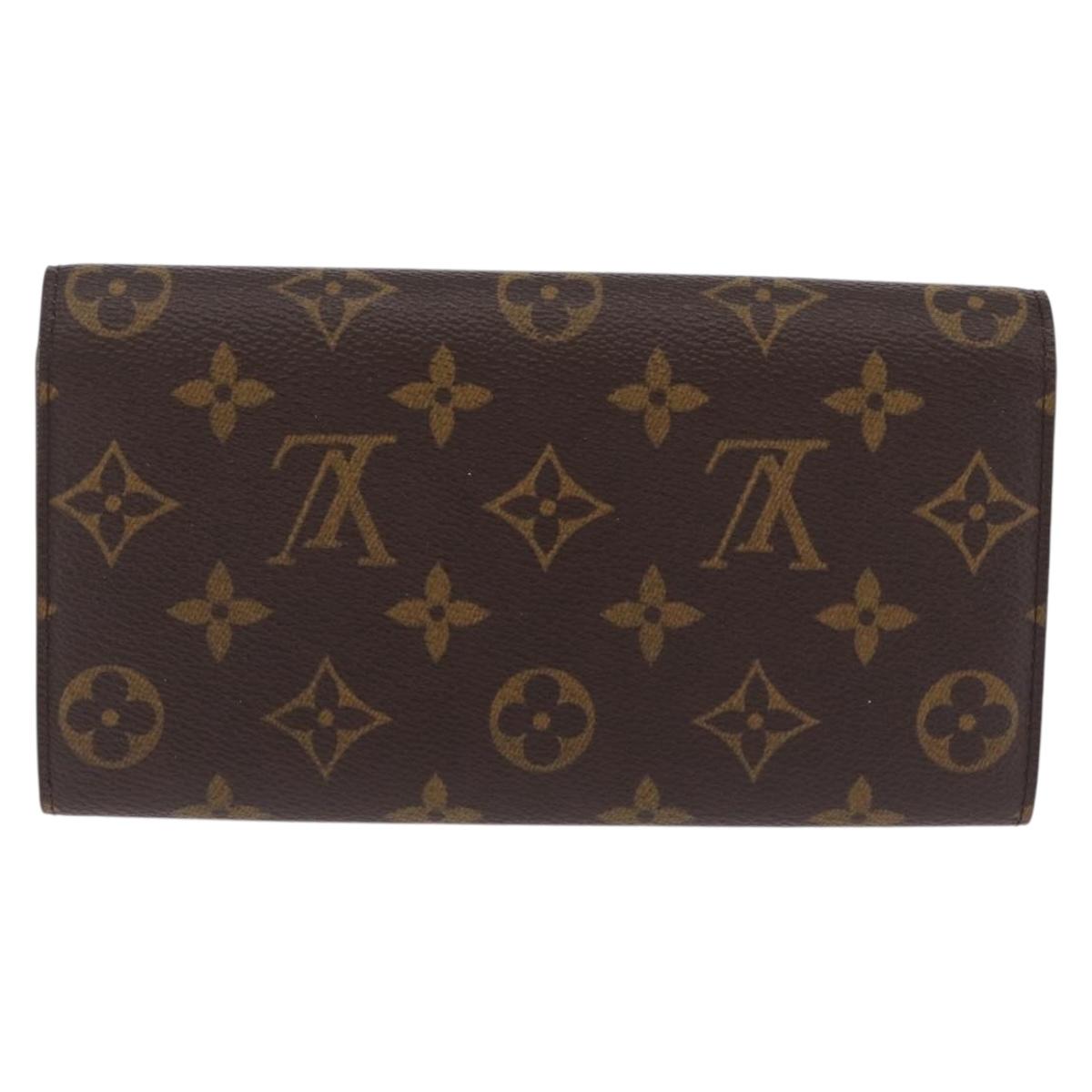 LOUIS VUITTON Monogram Portefeuille Sarah Long Wallet M61734 LV Auth 211629V