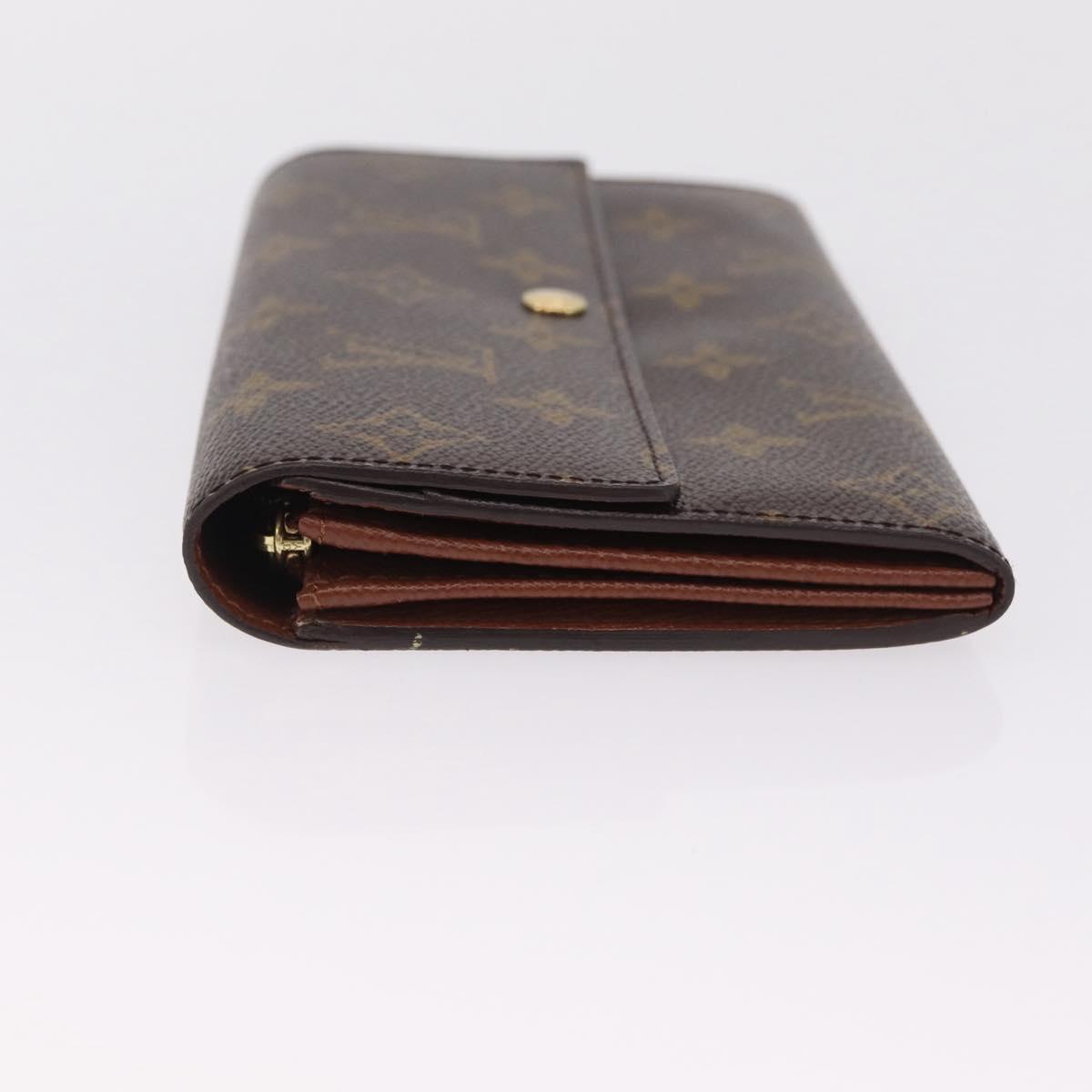 LOUIS VUITTON Monogram Portefeuille Sarah Long Wallet M61734 LV Auth 211629V