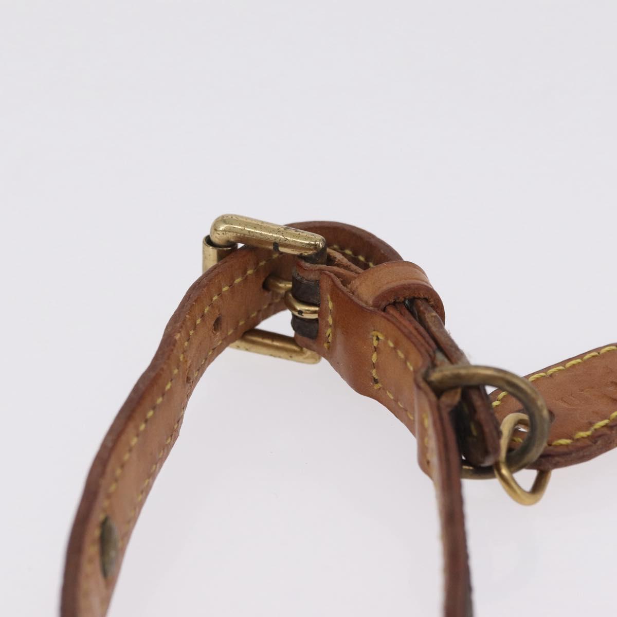 LOUIS VUITTON Monogram Less Baxter MM Dog Leash M58056 LV Auth 211640