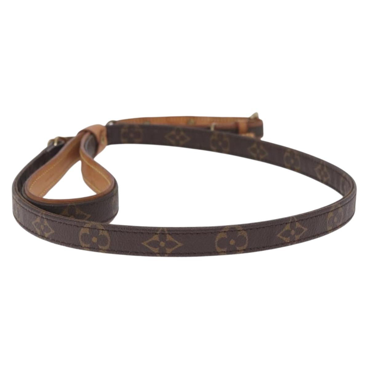 LOUIS VUITTON Monogram Less Baxter MM Dog Leash M58056 LV Auth 211640