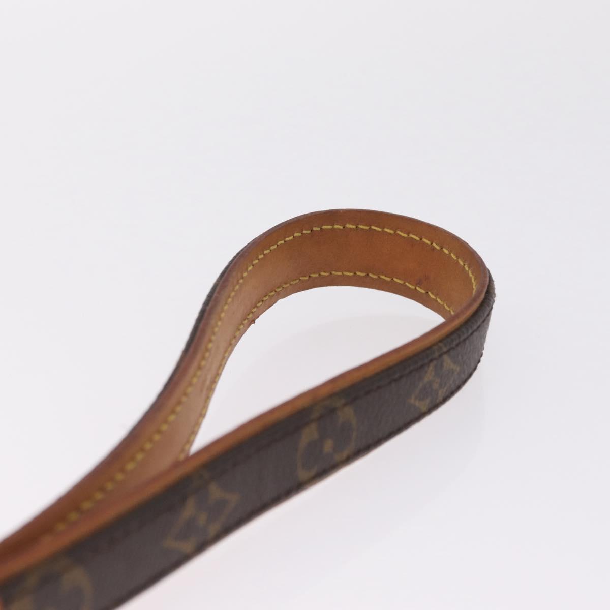 LOUIS VUITTON Monogram Less Baxter MM Dog Leash M58056 LV Auth 211640