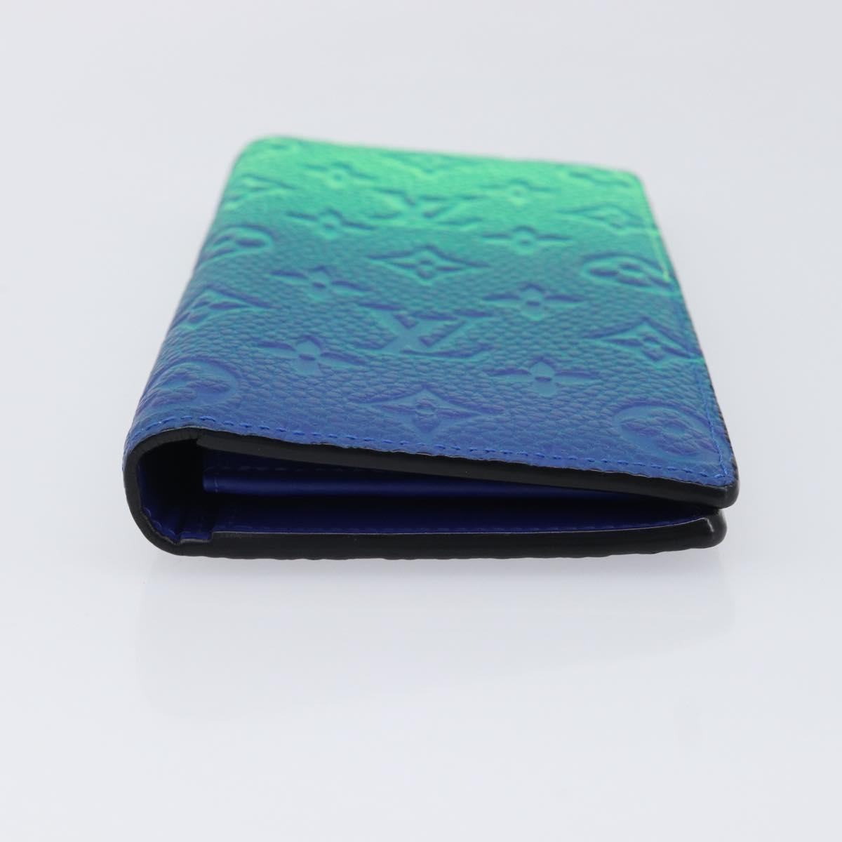 LOUIS VUITTON Taurillon Illusion Portefeuille Plaza Wallet M81255 Auth 211655SAM