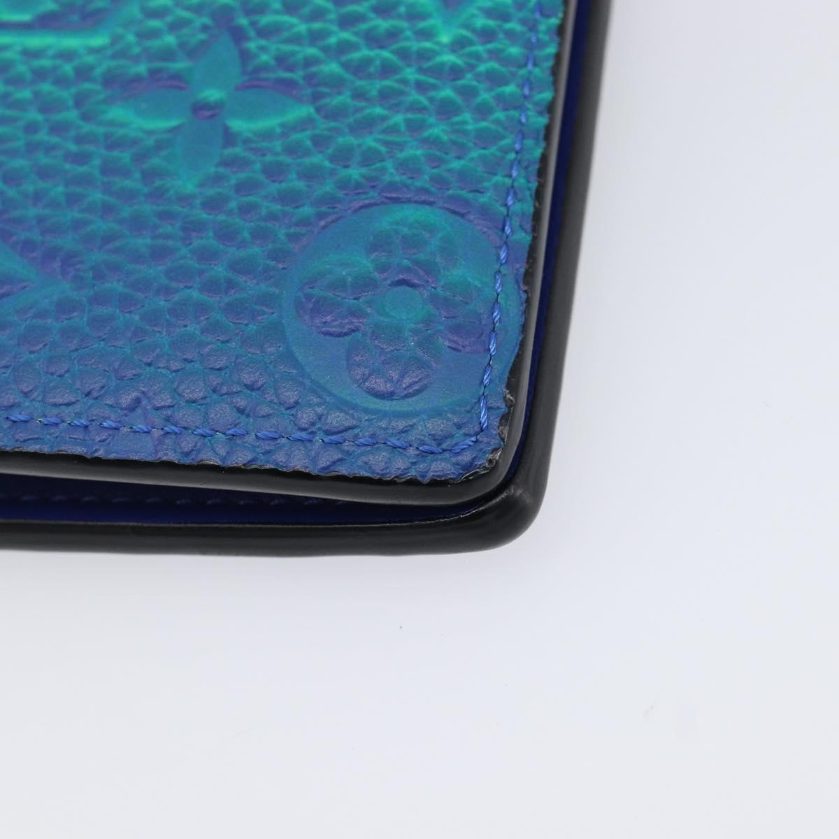 LOUIS VUITTON Taurillon Illusion Portefeuille Plaza Wallet M81255 Auth 211655SAM