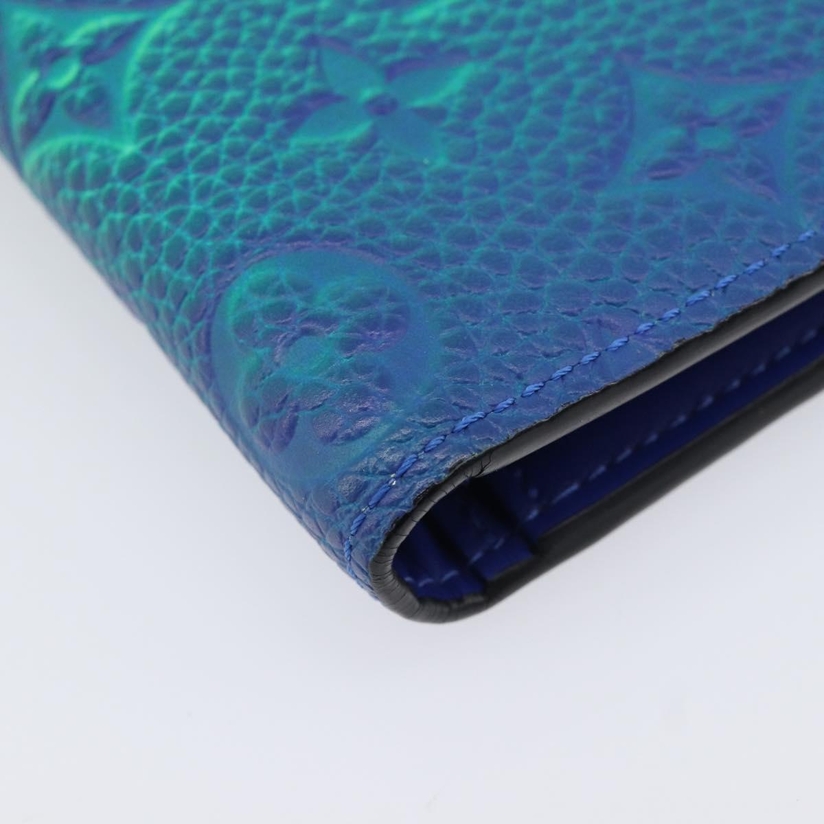 LOUIS VUITTON Taurillon Illusion Portefeuille Plaza Wallet M81255 Auth 211655SAM