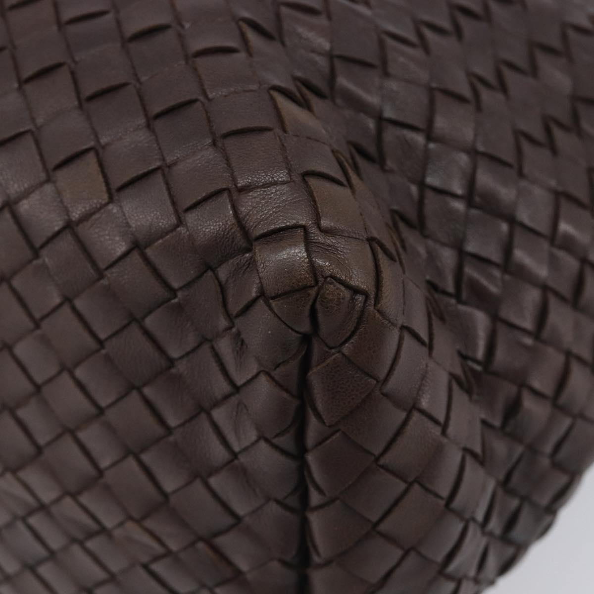 Bottega Veneta INTRECCIATO Tote Bag Leather Brown 179320 Auth 211693V
