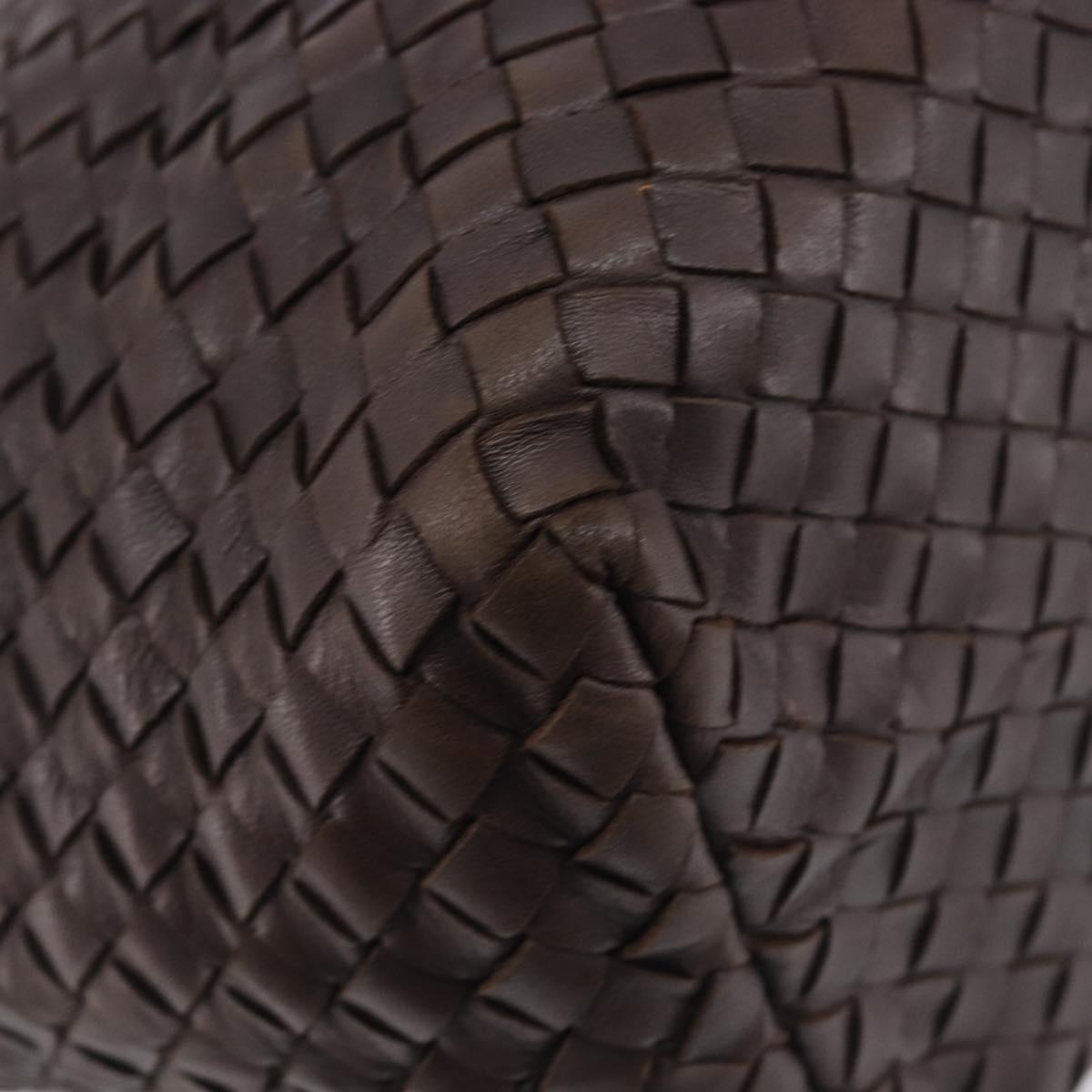 Bottega Veneta INTRECCIATO Tote Bag Leather Brown 179320 Auth 211693V