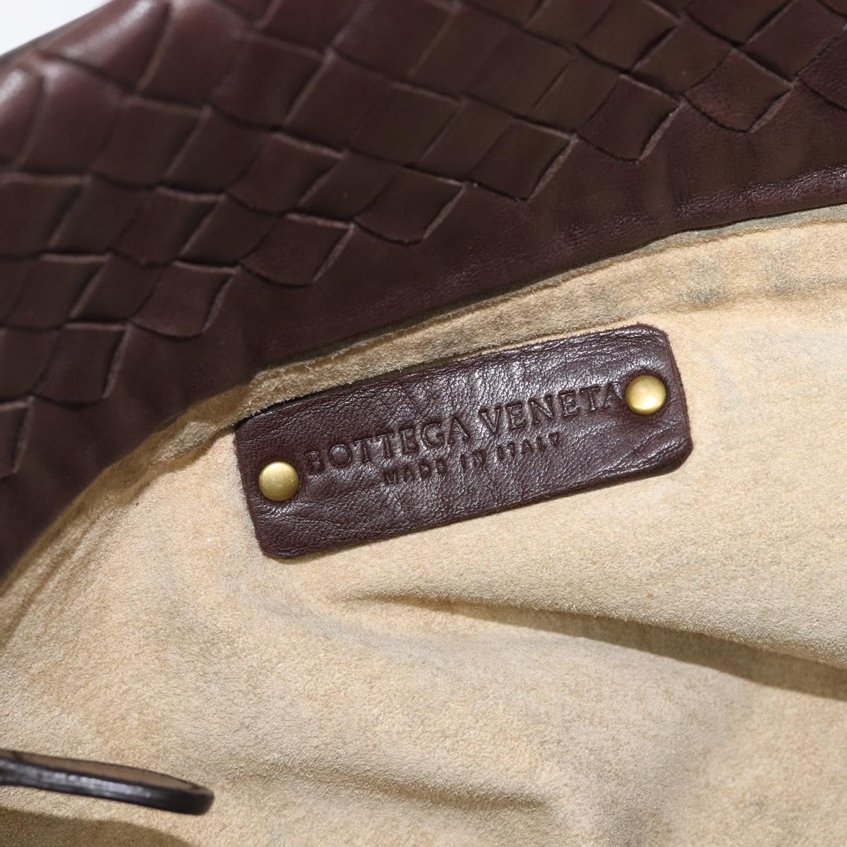Bottega Veneta INTRECCIATO Tote Bag Leather Brown 179320 Auth 211693V