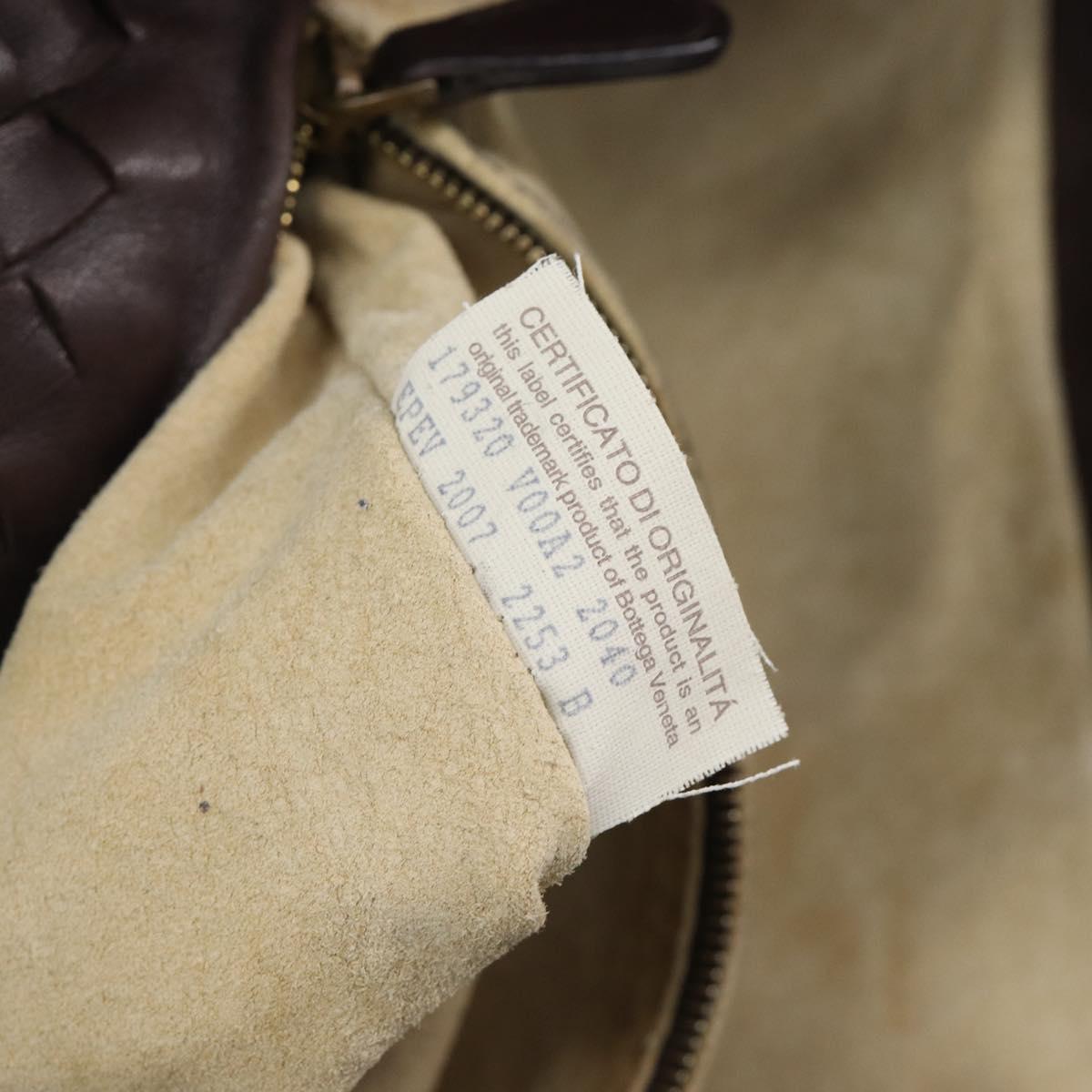 Bottega Veneta INTRECCIATO Tote Bag Leather Brown 179320 Auth 211693V