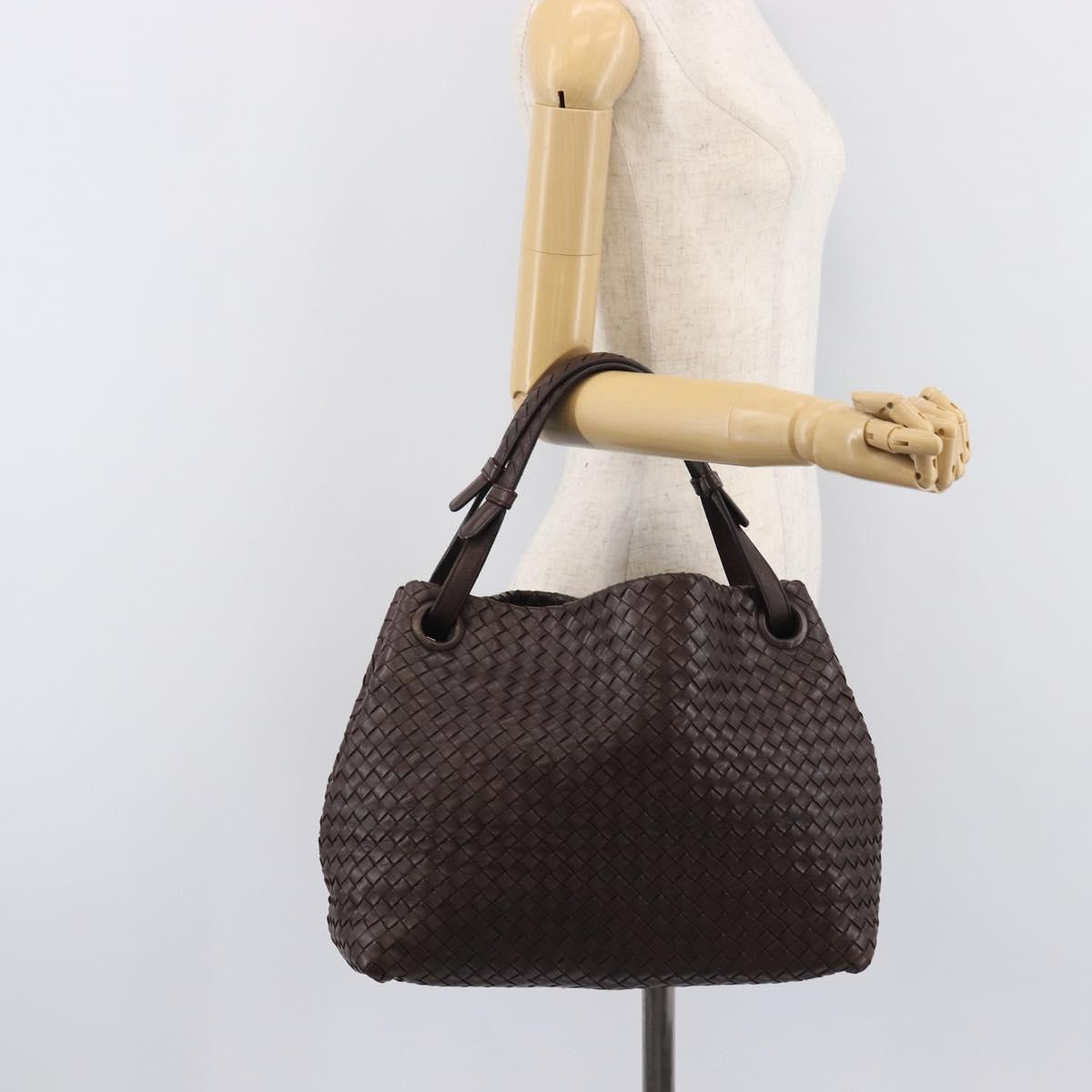 Bottega Veneta INTRECCIATO Tote Bag Leather Brown 179320 Auth 211693V