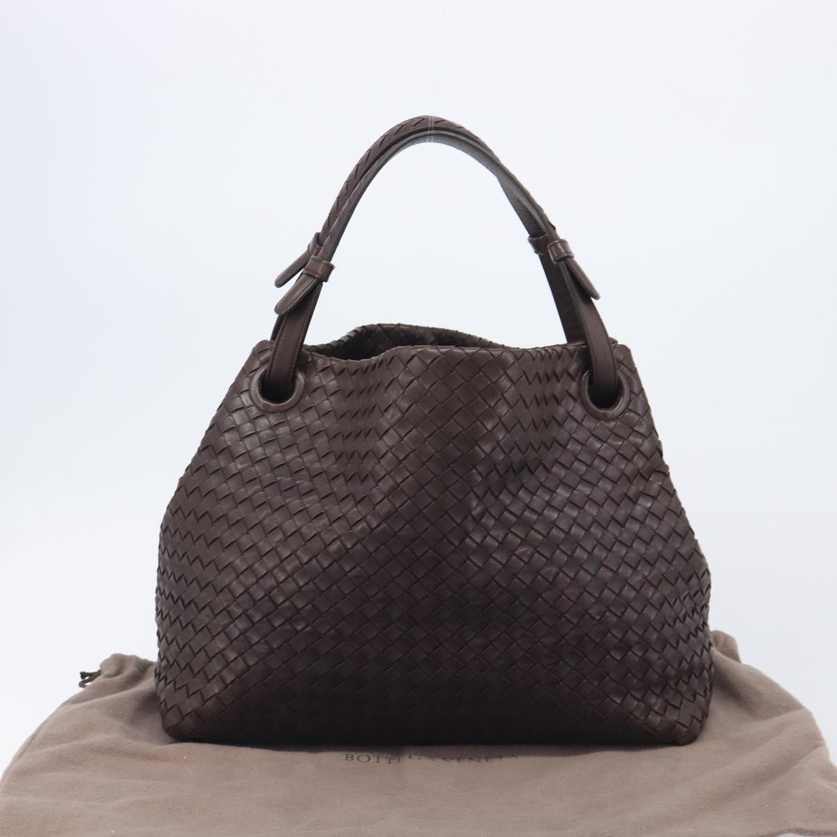 Bottega Veneta INTRECCIATO Tote Bag Leather Brown 179320 Auth 211693V